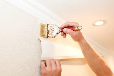 Pose de papier peint à Vailhan — revêtements muraux et toiles de verre